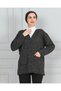 Women's Mother Short Winter Print Thin Buttoned Pocket Combed Cotton Cardigan Mother's Day - 7