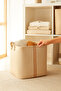 4-Piece Jute Lion Closet Laundry Children's Room Toy Organizer Folding Storage Basket Organizer - 3