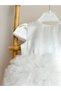 Baby Girl Child Short Sleeve Tulle Tutu Special Day Party Birthday Princess Satin Evening Dress - 3