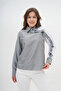 Women's Special Design Collar Sleeve Buttoned Striped Trim Blouse Height Cotton Shirt - 2
