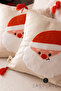 New Year's Winter Series Punch Ponch Embroidered Throw Pillow Cover 1 Piece 43X43Cm - 3