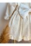 Baby Girl Child Guipure Bebe Collar Birthday Party Wedding Special Day Tulle Lined Princess Evening Dress - 7