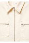 Zippered Denim Overalls - 5