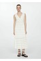 Striped Bow Detailed Dress - 2