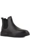 - Black Genuine Leather Men's Chelsea Boots - Black Sole - 250-041 - 2