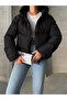 Women’s Black Hooded Puffer Jacket