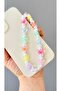 Mi̇raztesarim Transparent Butterfly and Pearl Beaded Phone Charm Phone Hanger