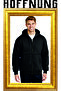 Zip No Logo 2 Thread Knitted Fabric Kangaroo Pocket Hooded Zipper Sweatshirt - 3
