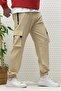 Men's Cargo Pocket Zippered Parachute Seasonal Jogger Pants - 6