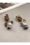 Zr Model Gold Elephant Charm Earrings