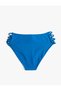 High Waist Bikini Bottom with Window Detail and Piping - 2