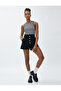 High Waist Denim Shorts Pocket Elastic Buttoned - 2