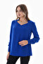 Women's Plus Size Handmade Detachable Necklace Crepe Blouse B0053 - 5