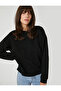 Stone Detailed Sweatshirt with Crew Neck - 2
