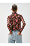 Crop Floral Transparent T-Shirt - 4