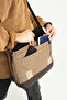 Mega 418 Unisex Canvas Messenger Bag Sling Bag Shoulder Bag Earth-Brown - 4