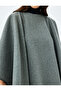 Classic Long Oversize Poncho - 5