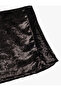 Mini Velvet Skirt with Bow Detail - 3