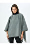 Classic Long Oversize Poncho - 3