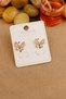 Xuping Vip Earrings - Zircon Stone and Butterfly Pattern, New Brand