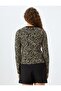 Women's Cardigan 5Wal90083Ht Black Patterned - 5