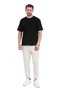 Unprinted Double Face Thick Black Tshirt
