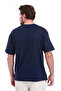 Unprinted Double Face Thick Navy Blue Tshirt - 3