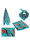 Tulip Patterned Silk Scarf - 4