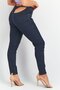 Women Skinny Fit Thong Detail Stretchable Jeans, indigo - 4