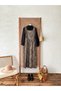 Black Crepe Blouse and Leopard Print Viscose Gilet Dress (Bluz-Gilet) - 3