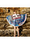 Blue Water Round Beach Towel - 4