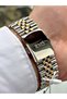 Silver-Green Color Steel Band Steel Case Men's Wrist Watch with Calendar 1349.15 - 5