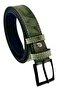 Green Children's Boy Faux Leather Stitched Model 3 cm Waiter Classic Belt School Belt - G10 - 5