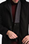 Men's Cashmere Thick Coat Overcoat Standard Fit with Rib Collar - 2