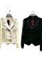 Chiffon Sleeve Front Button Detail Chanel Fabric Women's Shirt 027 - 2