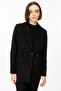 Beli Lace-Up Velvet Jacket Black
