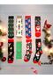 2 Pieces of Christmas Socks Washed Colorful Patterned Santa Claus and Winter Themed Socks - 3