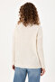 Women's Cream Polo Neck Sweater 50297093-Vr071 - 5