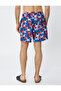 Sea Shorts Crab Print, Lace Waist, Pocket - 4
