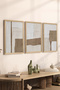 طقم طاولة MDF بإطار خشبي مكون من 3 قطع - ERSYCRVSZ3SET2