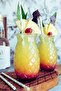Ananas Model Heat Resistant Borosilicate Presentation Glass, Coffee and Soft Drink Glass (550 ml) Pineapple - 5