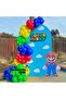 Balloon Set: Grass Green, Dark Blue, Red, Yellow, 60-Piece Balloon Chain Set