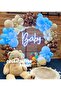 Balloon Set Chocolate Coffee-Sea Sand-Macaron Blue 100-Piece Balloon Chain Set