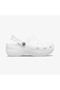 Classic Platform Clog Women's White Slippers