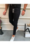Men's Black Slim Fit Lycra Laser Jeans - 2