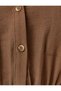 Short Sleeve Belted LonG Shirt Dress - PocKet DesiGn - 6