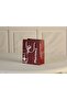 Pharmacy Cardboard Bag with Gusset Claret Red (20X10X23.5 cm) - 25 Pieces