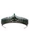 Antares Model Bridal Henna Crown Princess Crown Crystal Wedding Henna Crown Green - 6