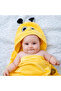Milk&Moo Bee Buzz Velvet Hooded Towel, 100% Cotton, for 0-2 Years, Soft and Absorbent, 70x120 cm - 4