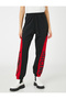 Jogger Sweatpants Printed Tie-Waist Elasticated Cuffs Fleece Lined Inside - 3